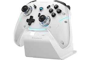 Machenike G5PRO Max SE 1000HZ Wireless Gaming Controller for NS/PC/iOS/Android with Charging Dock,PC Controller Hall Effect Joystick?Triggers/Gyroscope,RGB Backlight [video game]