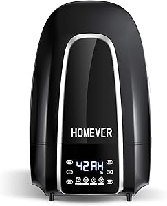 Homever Cool Mist Humidifier, Ultrasonic Humidifier - 5.6L Water Tank, Touch Screen, 360° Nozzle, Auto Shut-Off & Timing Function, Whisper-Quiet Operation For Bedroom And Babies. Winter Essential