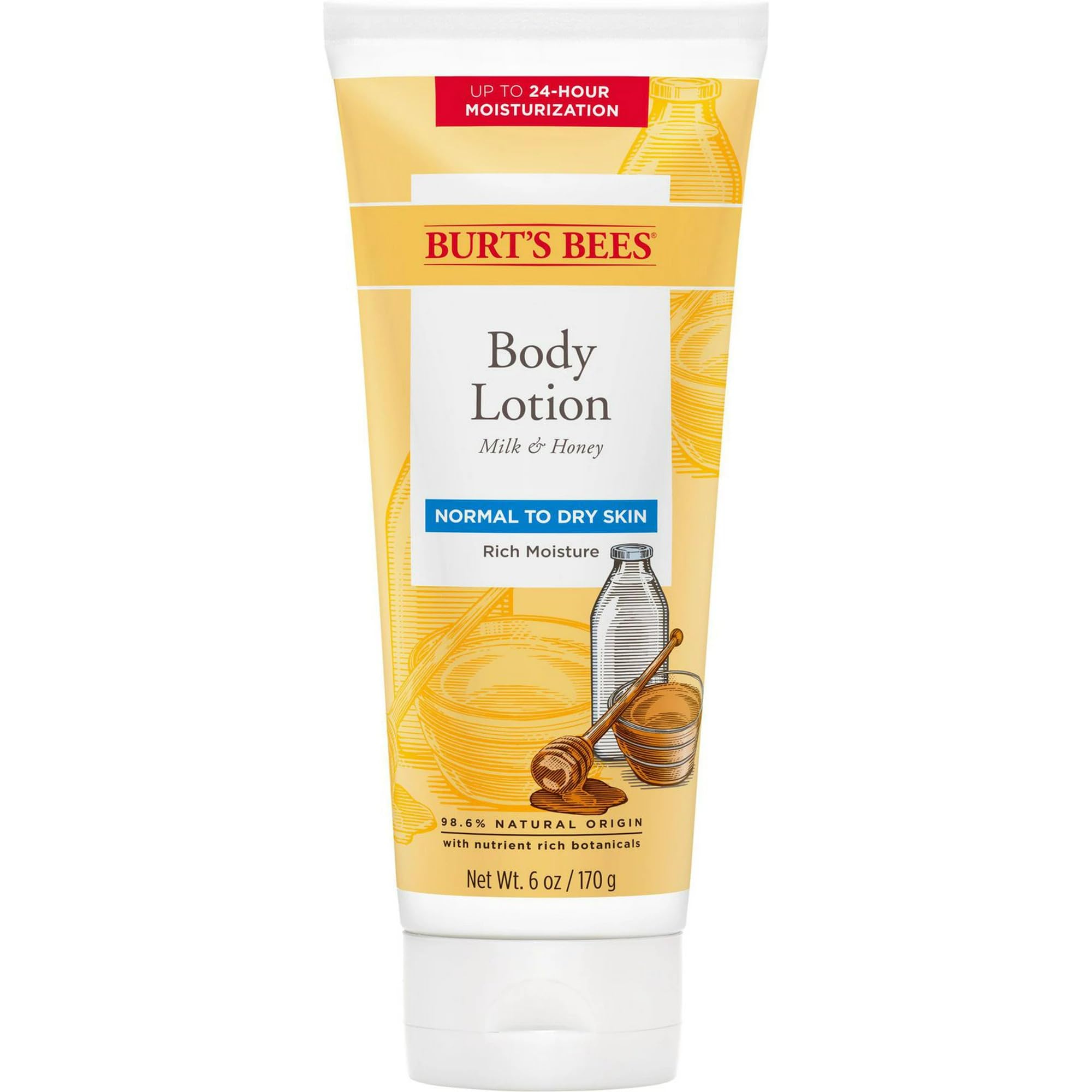 Mua Burt's Bees Naturally Nourishing Milk & Honey Body Lotion 6 oz (Pack of 2) trên Amazon Mỹ chính hãng 2026 | Fado
