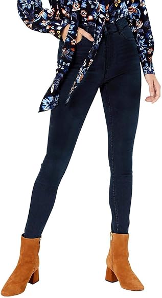 womens navy skinny jeans