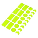 X AUTOHAUX 24pcs Yellow Reflective Stickers Tape