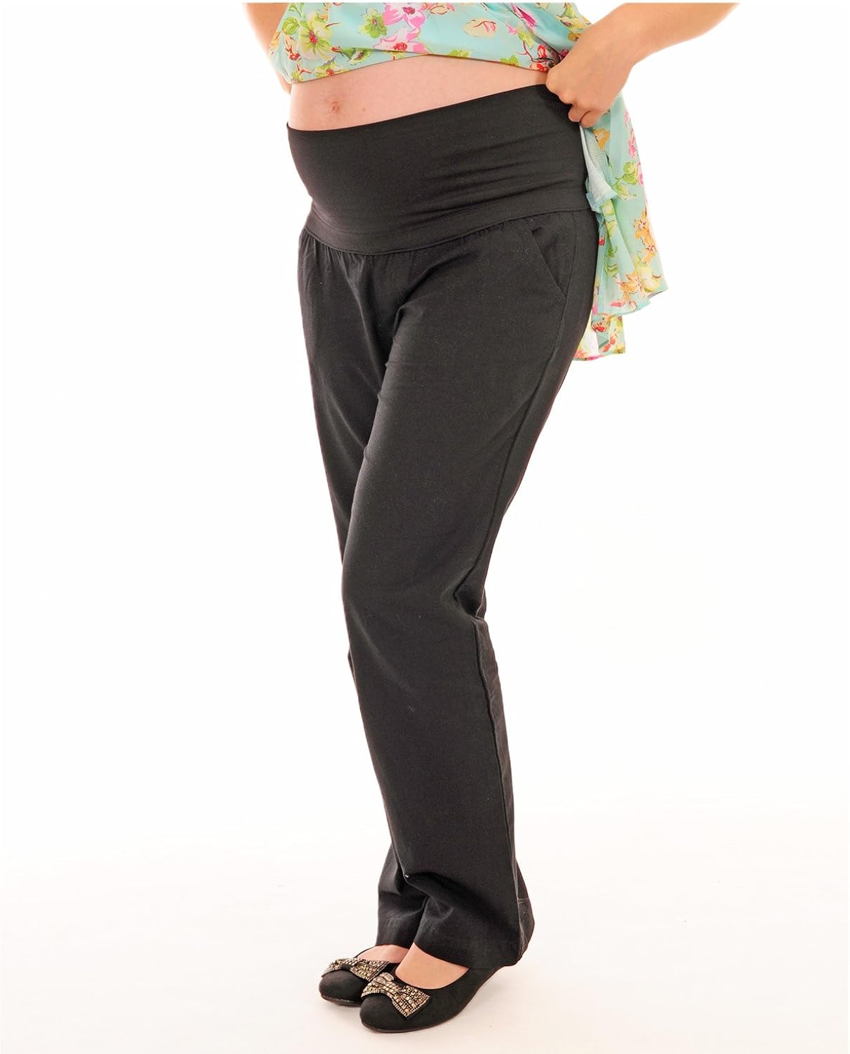 pregnancy black pants
