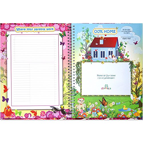 BABY BOOKS - MEMORY BOOK - BABY FOOTPRINT - BABYS FIRST BOOK - BABY ALBUM - BABY JOURNAL