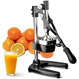 TrueCraftware Commercial Citrus Juicer Hand Press - Manual Juicer Extractor - Fruit Juice Press - Heavy Duty Cast Iron Citrus Juicer - Citrus Press - Citrus Squeezer for Lemons, Limes and Oranges etc