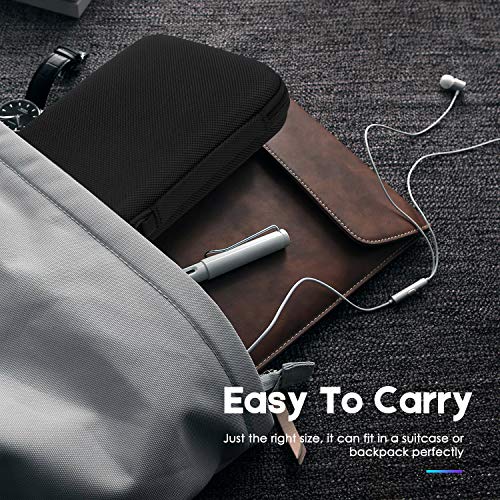 EVISTR Small Electronic Organizer Portable Storage Hard EVA Bag Universal Travel Electronics Accessories Protective Bag for Cable, Hard Drives, Tech Gears, SD Card, USB, Phone Accessories And More