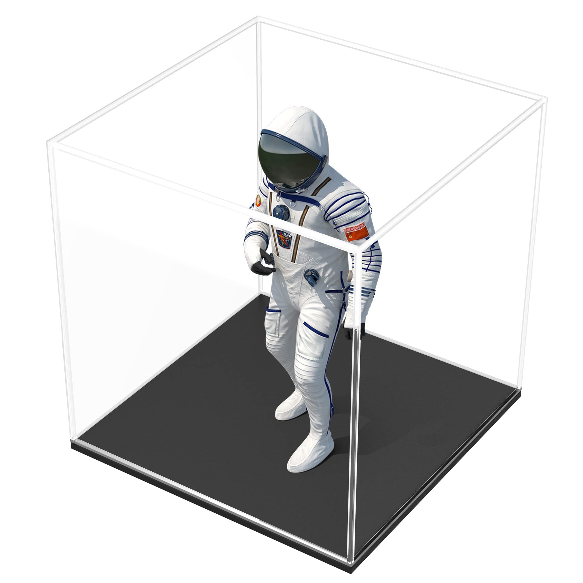SVENJBB Acrylic Display Case, 5x5x5 Inch Clear