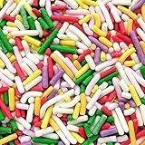 Natural Color Rainbow Sprinkles / Sugar Strands / Jimmies/ Vermicelli cake cupcake decorations