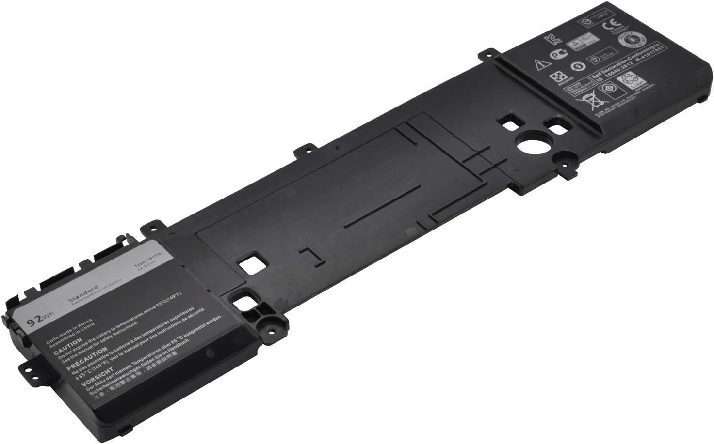 191YN P42F 410GJ 2F3W1 02F3W1 8NH55 08NH55 Laptop Battery Replacement for Dell Alienware 15 R1 R2 Series ALW15ED-1718 1728 1828 1828T 2718 2728 Series Notebook (14.8V 92Wh) - Image 3