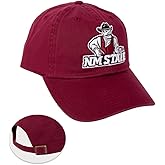 Desert Cactus New Mexico State University Baseball Hat Aggies NMSU Brimmed Embroidered Cap Adjustable Cloth Strap Adult (Style A) Red