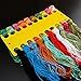 Teemico 12 Pack Embroidery Floss Organizer Cross Stitch Thread Holder Storage Tool (12)