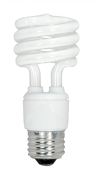 SATCO S6236 13-WATT MEDIUM BASE T2 MINI SPIRAL,...
