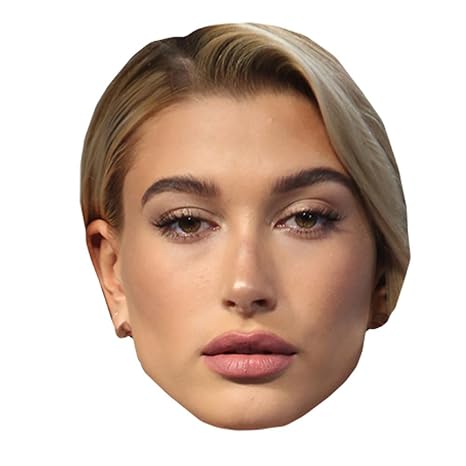 Amazoncom Hailey Baldwin Celebrity Mask Card Face And