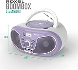 Roxel RCD-S70BT Portable Boombox CD Player with Remote Purple view 4