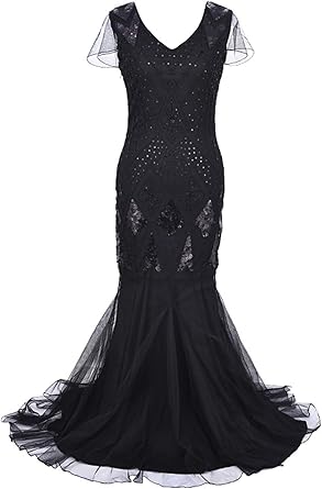 gatsby long gown attire