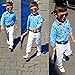 FEITONG 1Set Kids Baby Boys Long Sleeve T-Shirt Tops+Trousers+Belt (3T / 3Years)