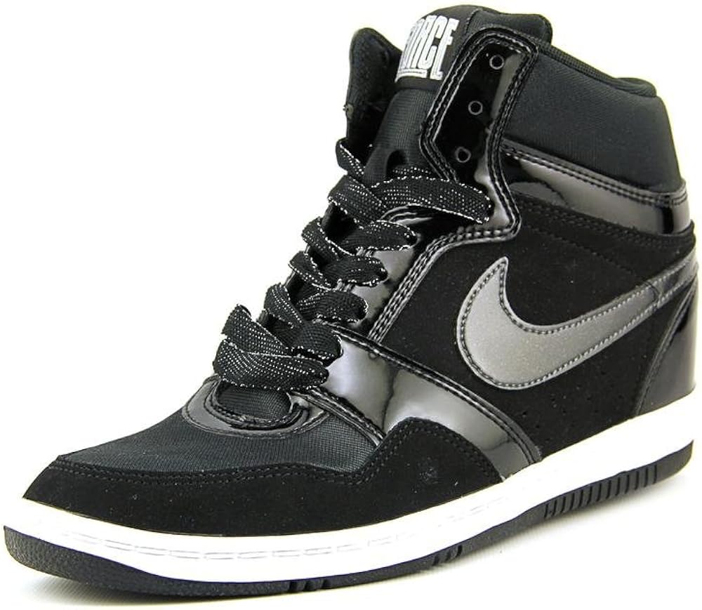 nike force sky high sneaker wedge white