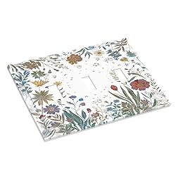 OILbiexn Light Switch Cover Boho Colorful Florals