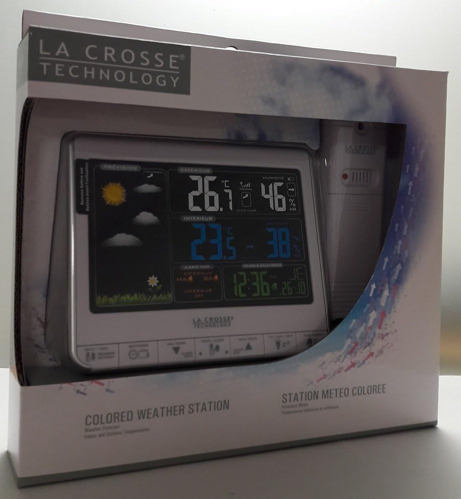 La Crosse Technology Weather Station ws6826whi-bla Coloured, black - Image 3