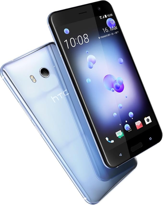 HTC U11 Smartphone (13,97cm (5,5 Zoll), 16 MP Frontkamera, 64GB Speicher, Android) Amazing Silver, mit Amazon Alexa