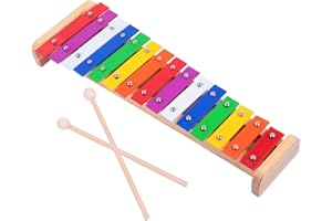 SUPVOX 15-tone Aluminum Xylophone Musical Toy for Toddlers, Colorful Percussion Instrument Early Education Preschool Learning