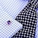 KFLK Purple Cufflinks With Stone