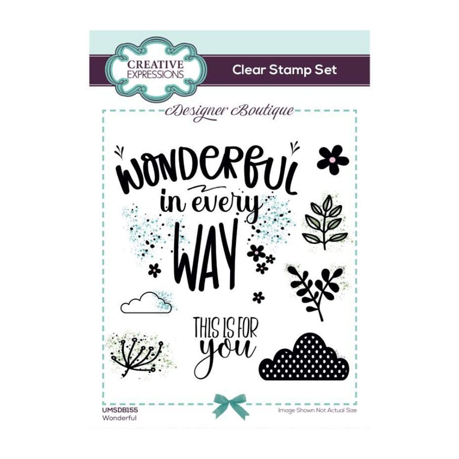 Designer Boutique Creative Expressions Stamp Set-Wonderful, A6