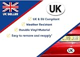 Rubigo UK Stickers for Car Europe 18x13.3cm Vinyl Weatherproof Legal view 6