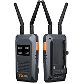 Lemorele R1100 Wireless HDMI Transmitter Receiver Kit 656FT 5G WiFi 1TX 1RX | Dual Power: NP-F &amp; USB-C, 1080P@60Hz, 50ms, HDMI Loopout, TUTUPlay Preview, Plug&amp;Play For Camera Streaming