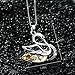 OSIANA Birth Month Flower Necklace for Women 18K Plated Gold Dainty Disc Disk Photinia Coin Pendant Minimalist Floral Necklace Classic Birth Flower Necklace Delicate Personalized Gift For Her