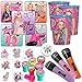 Jojo Siwa Birthday Party Favor Pack For 12 With Favor Cups, Inflatable Microphones, Tattoos, Stickers, Silver Wands, and Pin By Another Dream