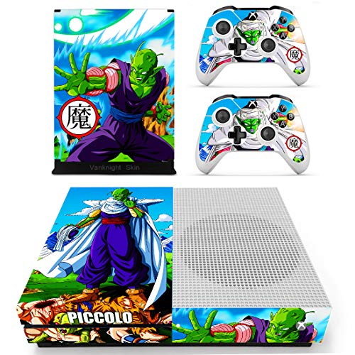 Decal Moments Xbox One S(Slim)Console Skin Set Vinyl Decal Sticker Protective for Xbox One S(Slim) Console Controllers DBZ Piccolo