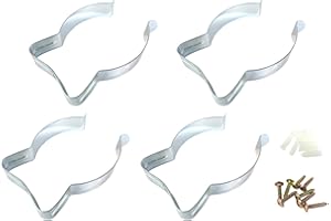 Taytools 467108 Wall Mounted Bracket/Hanger for 4 Inch Dust Collector Hose, Fittings or PVC. Range 3-1/2 to 5 Inches Diameter, Spring Loaded, Set of 4