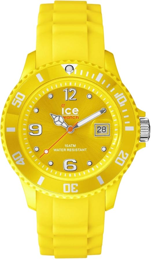 Amazon Com Ice Watch Unisex Si Yw U S 09 Sili Collection Yellow Plastic And Silicone Watch Ice Watch Watches