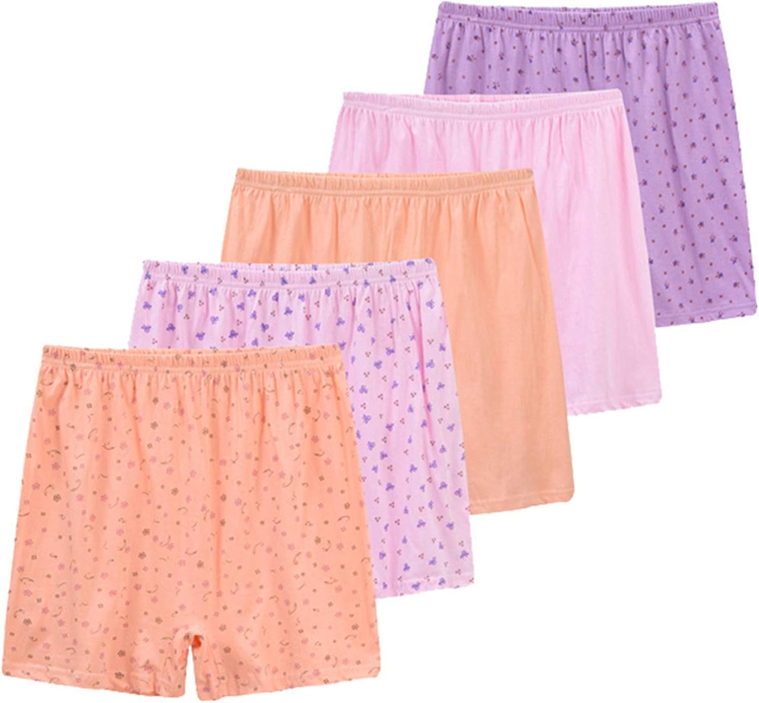 CrazycatZ Women Plus Size Cotton Boxer Panties Loose Comfy Underwear