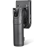 Baton Holder for Telescopic Baton &amp; Flashlight (1.0" to 1.12" Dia, 21" Length), Fits ASP/S&amp;W Baton, Expandable Baton Holsters for Duty Belt, 360&deg; Rotation Baton Pouch &ndash; Fits 1.5"- 2" Belts
