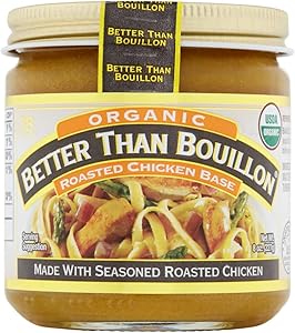 Better Than Bouillon Organic Roasted Chicken Base, Made with Seasoned Roasted Chicken, USDA Organic, Contains 38 Servings Per