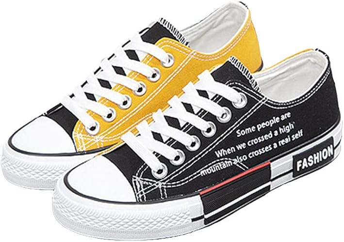 Amazon Zuoma カップルお揃い 2色スニーカー フラットシューズ ペア 左右2色 個性潮流 普段着 軽活動 カジュアル ウォーキングシューズ ユニセックス 歩きやすい Zuoma スニーカー