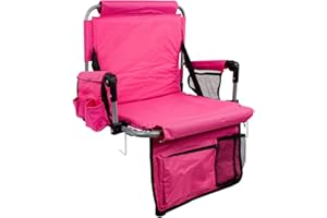 AOOXIMI Stadium Seats for Bleachers with Back Support, Bleacher Seats with Backs and Cushion Wide, Stadium Chairs with Cup Holders, Mesh Bags and Hide Hooks, for Basketball and Football Bench Seats