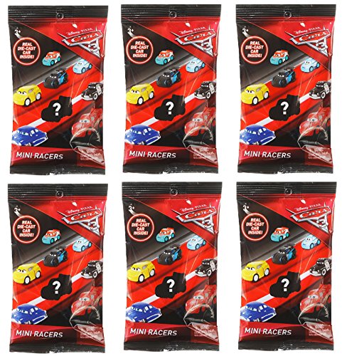 Bundle of 6: Disney Pixar Cars 3 Die-Cast Mini Racers Blind Bags