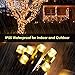 HYH Christmas String Lights 105Ft 300 LEDs with UL Certified End-to-End Expandable Plug, 8 Modes Waterproof Outdoor Indoor Fairy String Lights for Party, Christmas Tree, Holiday Decoration(Warm White)