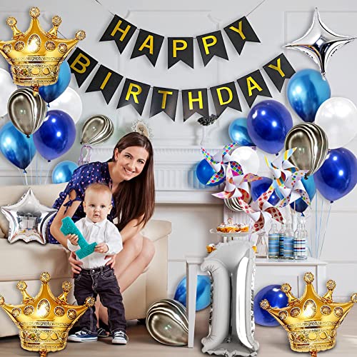 1st Birthday Party Decoration Baby Boy First Birthday Blue Theme