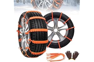 AIIONP Universal Anti-Skid Snow Tire Chains, 2026 New Portable Emergency Non-Slip Plastic Cable Ties, Snow Tire Chains for Pickup Trucks and SUVs, Snow Chains for Muddy Roads and Winter Driving (40)