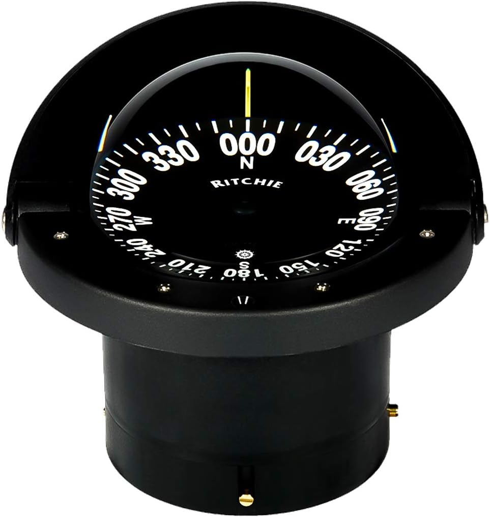 Compass, Flush Mount, 4.5" Dial, Black