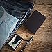 Carbon Fiber Slim Wallet - Metal Wallet - RFID blocking Wallet | Up to 12 cards - Front Pocket Black Wallet for Men, Credit Card Holder