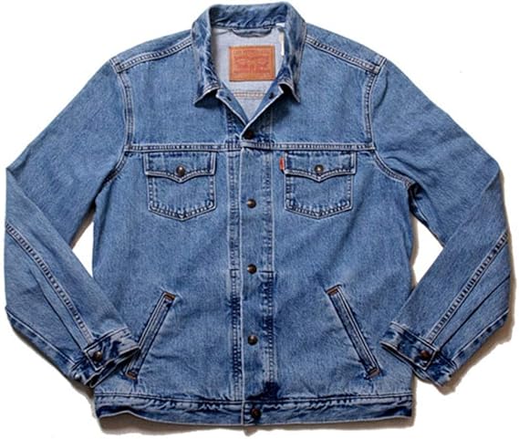 Amazon Co Jp Levi S リーバイス Gジャン デニムジャケット ストーンウォッシュ スナップボタン サイズ S アメージング 服 服 ファッション小物