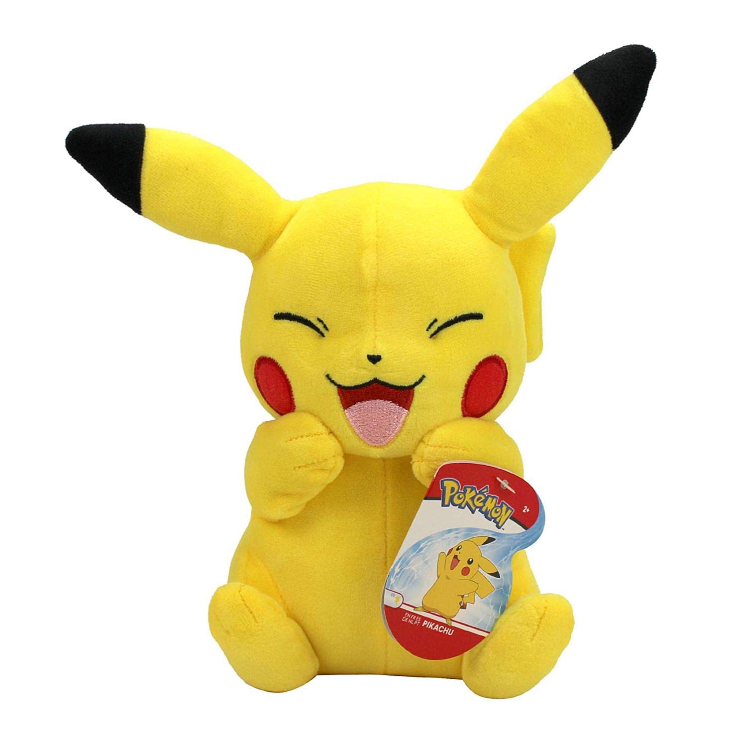 Pokémon Pikachu #5 Plush Toy, 20 cm, Super Soft, Lifelike, Washable, Tabletop Play