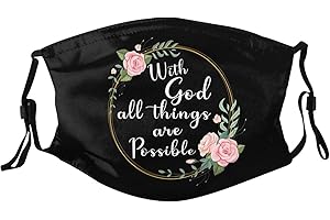 ENBBHZU Christian Jesus Face Mask with 2 Filters Adjustable Breathable Balaclavas for Men Women Teenages