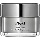 PRAI Beauty Platinum Firm & Lift Night Creme, Anti-Aging and Hydrating Night Face Moisturizer for Women, Hydrating and Revitalizing Night Cream, Overnight Face Lotion, 1.7 Oz