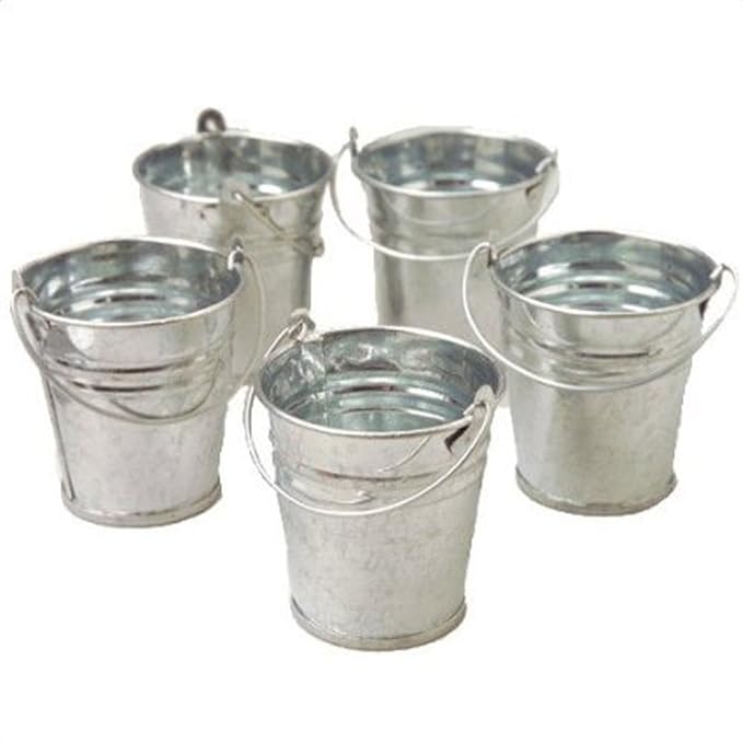 Buy Mini Metal Buckets Pack of 12 24 Count Online at Low Prices in