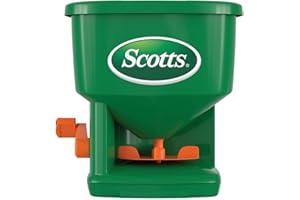 Scotts Whirl Hand-Powered Spreader for Grass Seed, Fertilizer, Salt, Ice Melt, Handheld Spreader Holds up to 1,500 sq. ft. Product